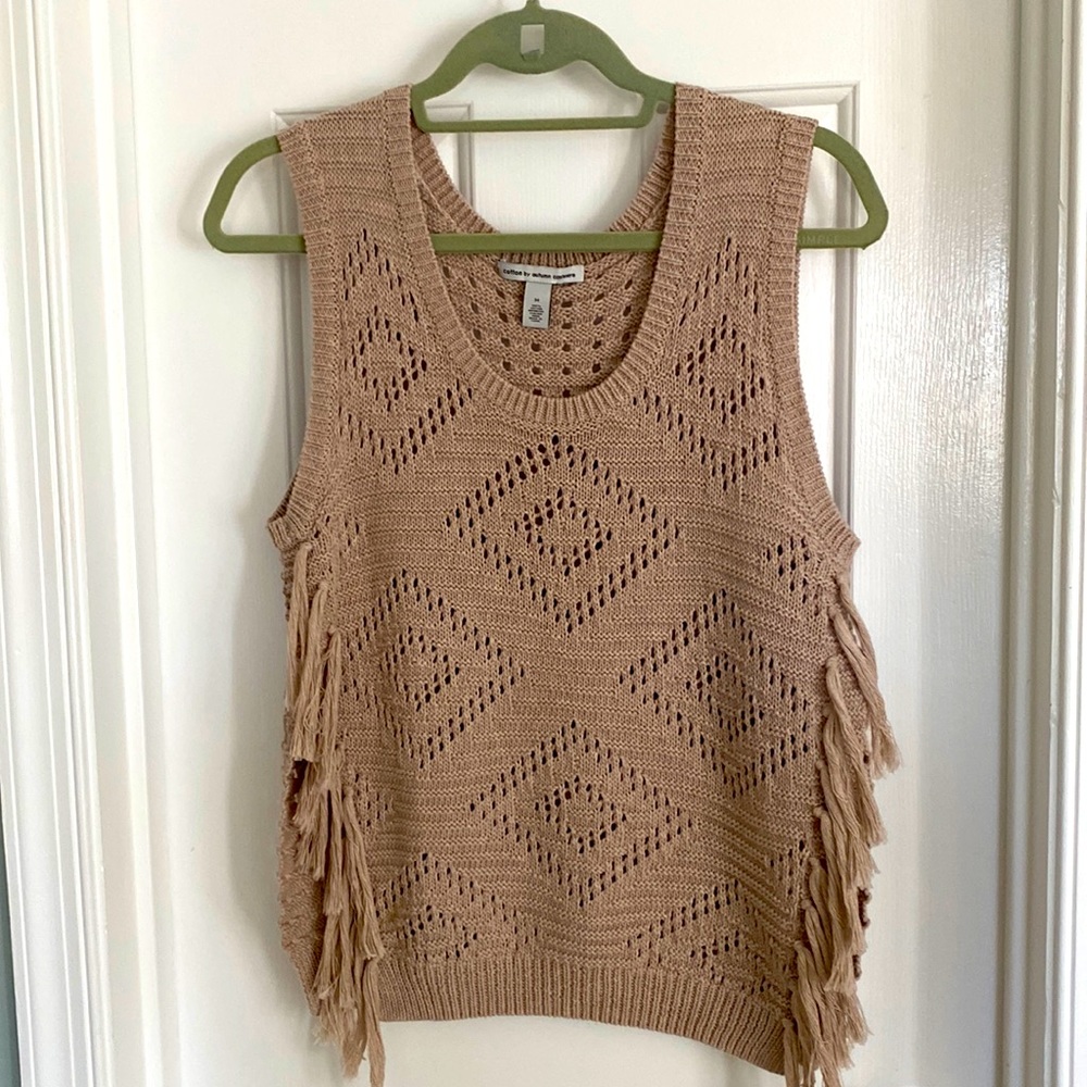 Cotton by Autumn Cashmere Lavender Sweater Vest